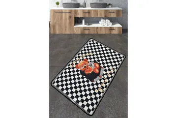 Nibha Baderomsmatte 70x120 cm Rektangulær - Flerfarget - Tekstiler & tepper - Teppe & matte - Baderomsmatte