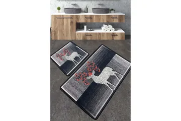 Nicholson Baderomsmatte 60x100 cm Rektangulær - Flerfarget - Tekstiler & tepper - Teppe & matte - Baderomsmatte