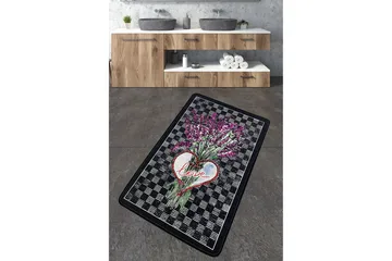 Nidhi Baderomsmatte 70x120 cm Rektangulær - Flerfarget - Tekstiler & tepper - Teppe & matte - Baderomsmatte