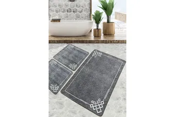 Nihal Baderomsmatte 60x100 cm Rektangulær - Flerfarget - Tekstiler & tepper - Teppe & matte - Baderomsmatte