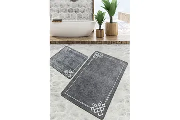 Nihal Baderomsmatte 60x100 cm Rektangulær - Flerfarget - Tekstiler & tepper - Teppe & matte - Baderomsmatte