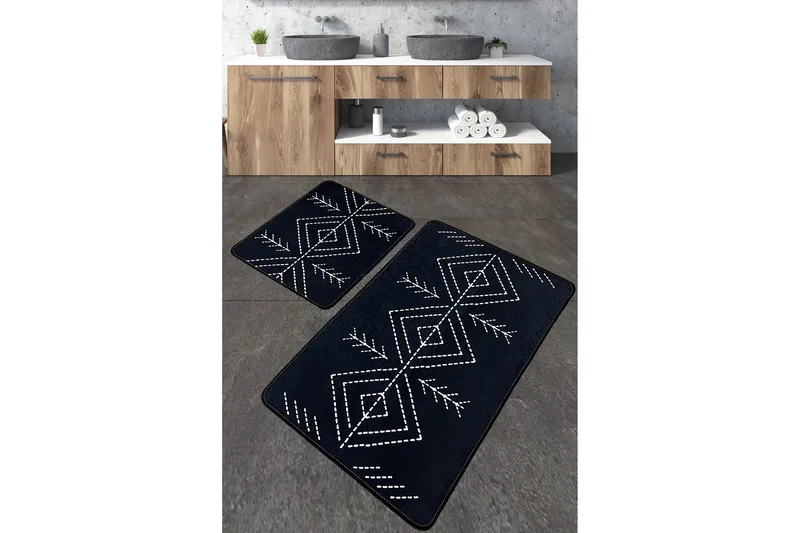 Nijam Baderomsmatte 60x100 cm Rektangulær, Flerfarget