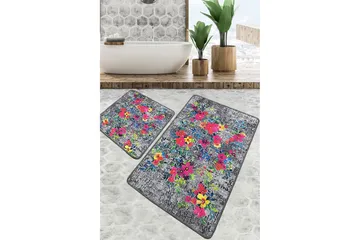 Nika Baderomsmatte 60x100 cm Rektangulær - Flerfarget - Tekstiler & tepper - Teppe & matte - Baderomsmatte