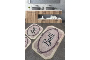 Nikawiy Baderomsmatte 60x100 cm Rektangulær - Flerfarget - Tekstiler & tepper - Teppe & matte - Baderomsmatte