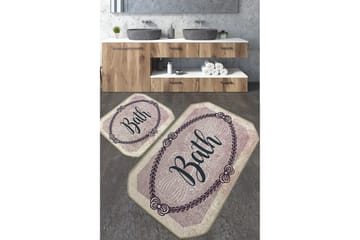 Nikawiy Baderomsmatte 60x100 cm Rektangulær - Flerfarget - Tekstiler & tepper - Teppe & matte - Baderomsmatte