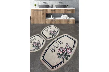 Nikhad Baderomsmatte 60x100 cm Rektangulær - Flerfarget - Tekstiler & tepper - Teppe & matte - Baderomsmatte