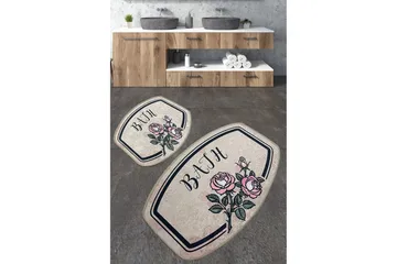 Nikhad Baderomsmatte 60x100 cm Rektangulær - Flerfarget - Tekstiler & tepper - Teppe & matte - Baderomsmatte