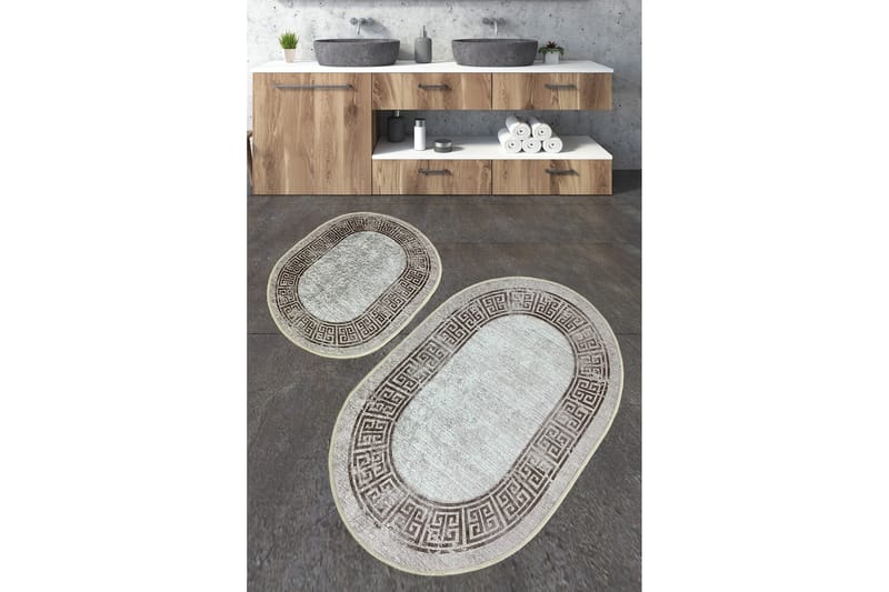 Nikku Baderomsmatte 60x100 cm Rektangulær, Flerfarget