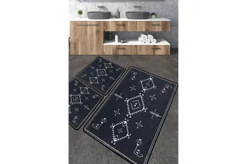 Nikky Baderomsmatte 60x100 cm Rektangulær - Mørkegrå - Tekstiler & tepper - Teppe & matte - Baderomsmatte