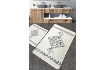 Niksiya Baderomsmatte 60x100 cm Rektangulær - Flerfarget - Tekstiler & tepper - Teppe & matte - Baderomsmatte