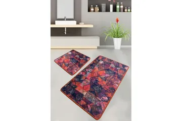 Nilam Baderomsmatte 60x100 cm Rektangulær - Flerfarget - Tekstiler & tepper - Teppe & matte - Baderomsmatte