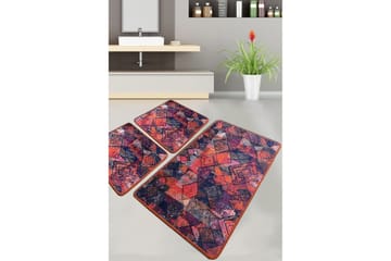 Nilam Baderomsmatte 60x100 cm Rektangulær - Flerfarget - Tekstiler & tepper - Teppe & matte - Baderomsmatte
