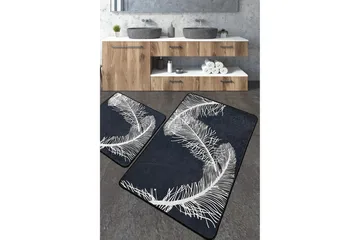 Nilesh Baderomsmatte 60x100 cm Rektangulær - Flerfarget - Tekstiler & tepper - Teppe & matte - Baderomsmatte