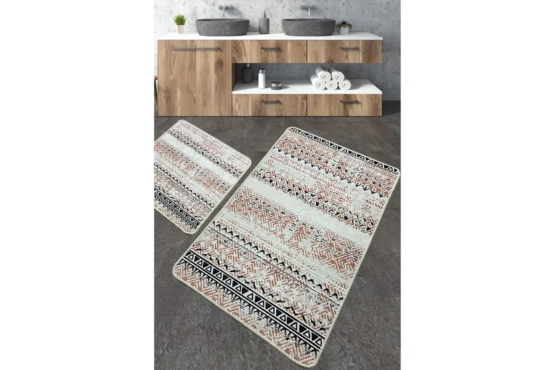 Nilofer Baderomsmatte 60x100 cm Rektangulær, Flerfarget