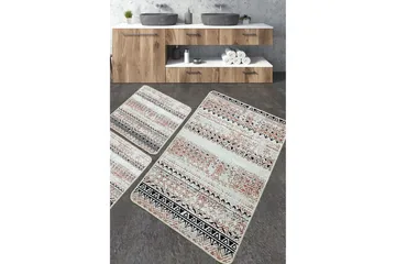 Nilofer Baderomsmatte 60x100 cm Rektangulær - Flerfarget - Tekstiler & tepper - Teppe & matte - Baderomsmatte