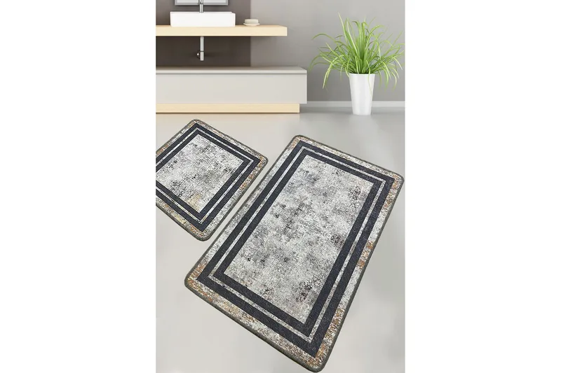 Nilu Baderomsmatte 60x100 cm Rektangulær, Flerfarget