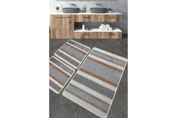 Nimbolkar Baderomsmatte 60x100 cm Rektangulær - Flerfarget - Tekstiler & tepper - Teppe & matte - Baderomsmatte