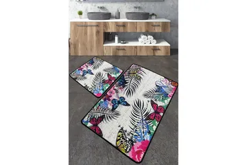 Nimmy Baderomsmatte 60x100 cm Rektangulær - Flerfarget - Tekstiler & tepper - Teppe & matte - Baderomsmatte