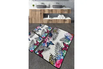 Nimmy Baderomsmatte 60x100 cm Rektangulær - Flerfarget - Tekstiler & tepper - Teppe & matte - Baderomsmatte