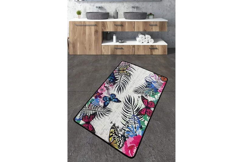 Nimmy Baderomsmatte 70x120 cm Rektangulær, Flerfarget