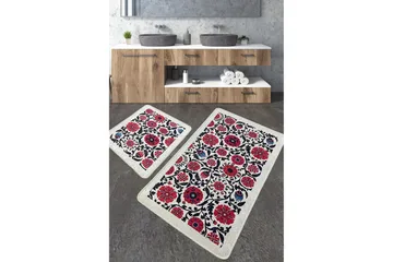 Ninu Baderomsmatte 60x100 cm Rektangulær - Flerfarget - Tekstiler & tepper - Teppe & matte - Baderomsmatte