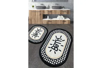 Nusrat Baderomsmatte 60x100 cm Rektangulær - Flerfarget - Tekstiler & tepper - Teppe & matte - Baderomsmatte