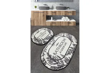 Nutan Baderomsmatte 60x100 cm Rektangulær - Flerfarget - Tekstiler & tepper - Teppe & matte - Baderomsmatte