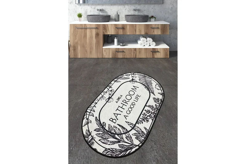 Nutan Baderomsmatte 70x120 cm Rektangulær, Flerfarget