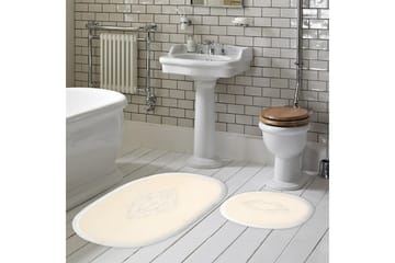 Palak Baderomsmatte 65x115 cm Rektangulær - Creme - Tekstiler & tepper - Teppe & matte - Baderomsmatte