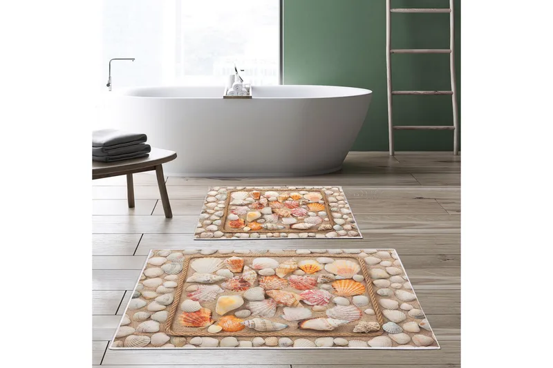 Pale Baderomsmatte 60x150 cm Rektangulær, Flerfarget