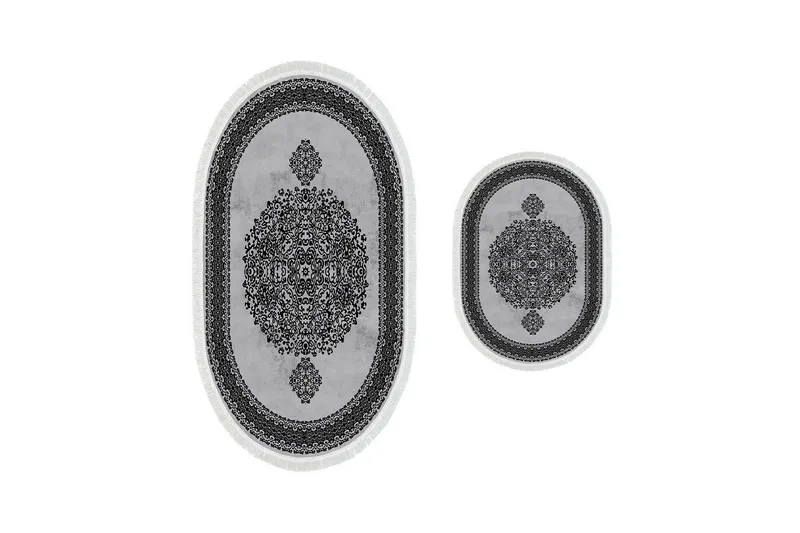 Panchma Baderomsmatte 60x150 cm Rektangulær - Grå - Tekstiler & tepper - Teppe & matte - Baderomsmatte