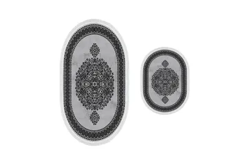 Panchma Baderomsmatte 60x150 cm Rektangulær - Grå - Tekstiler & tepper - Teppe & matte - Baderomsmatte