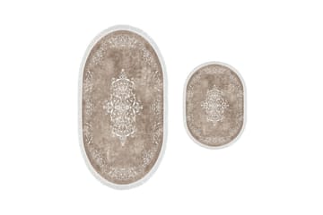 Panchoo Baderomsmatte 60x150 cm Rektangulær - Beige - Tekstiler & tepper - Teppe & matte - Baderomsmatte