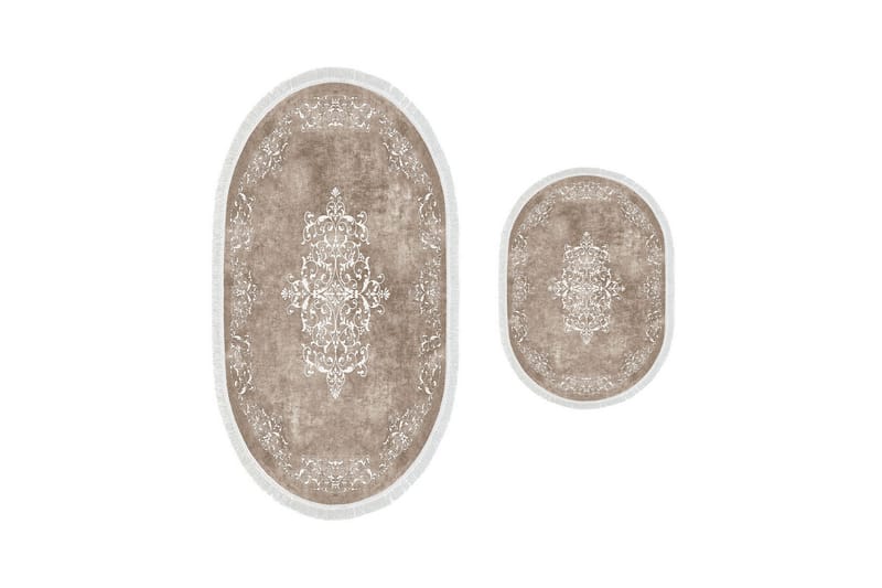 Panchoo Baderomsmatte 60x150 cm Rektangulær - Beige - Tekstiler & tepper - Teppe & matte - Baderomsmatte