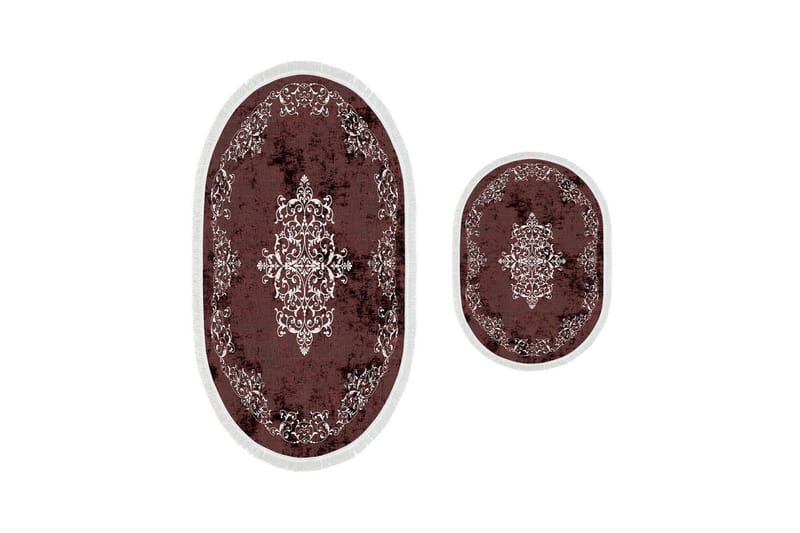 Panchoo Baderomsmatte 60x150 cm Rektangulær - Rød - Tekstiler & tepper - Teppe & matte - Baderomsmatte