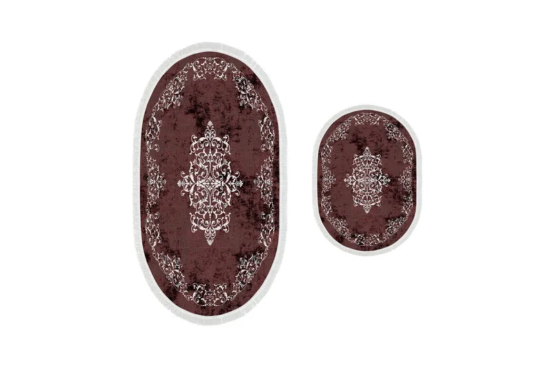 Panchoo Baderomsmatte 60x150 cm Rektangulær - Rød - Tekstiler & tepper - Teppe & matte - Baderomsmatte