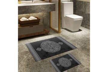 Panchu Baderomsmatte 60x150 cm Rektangulær - Svart - Tekstiler & tepper - Teppe & matte - Baderomsmatte