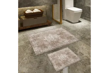 Panchuram Baderomsmatte 60x150 cm Rektangulær - Beige - Tekstiler & tepper - Teppe & matte - Baderomsmatte