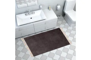 Pandit Baderomsmatte 50x75 cm Rektangulær - Antrasitt - Tekstiler & tepper - Teppe & matte - Baderomsmatte