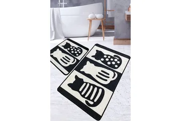 Panjawani Baderomsmatte 60x100 cm Rektangulær - Flerfarget - Tekstiler & tepper - Teppe & matte - Baderomsmatte