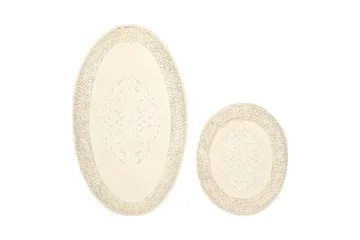 Param Baderomsmatte 60x100 cm Rektangulær - Creme - Tekstiler & tepper - Teppe & matte - Baderomsmatte