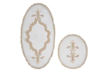 Paramik Baderomsmatte 65x115 cm Rektangulær - Krem - Tekstiler & tepper - Teppe & matte - Baderomsmatte