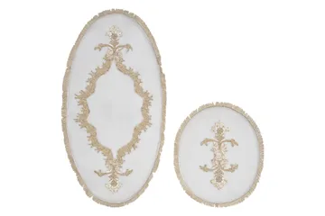 Paramik Baderomsmatte 65x115 cm Rektangulær - Krem - Tekstiler & tepper - Teppe & matte - Baderomsmatte