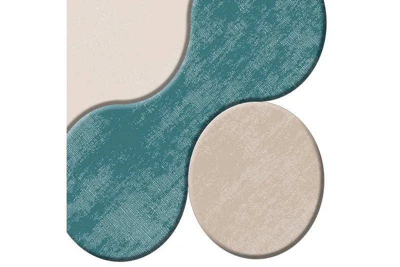 Paramshela Baderomsmatte 60x100 cm Rektangulær - Blå - Tekstiler & tepper - Teppe & matte - Baderomsmatte