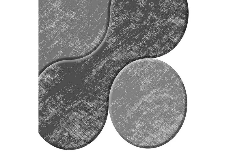 Paramveer Baderomsmatte 60x100 cm Rektangulær - Grå - Tekstiler & tepper - Teppe & matte - Baderomsmatte