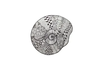 Parem Baderomsmatte 140 cm Rund - Svart/Hvit - Tekstiler & tepper - Teppe & matte - Baderomsmatte