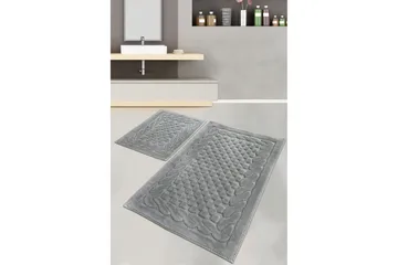 Parerna Baderomsmatte 60x100 cm Rund - Grå - Tekstiler & tepper - Teppe & matte - Baderomsmatte