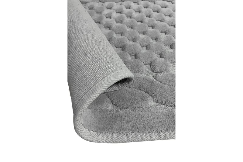 Parerna Baderomsmatte 60x100 cm Rund - Grå - Tekstiler & tepper - Teppe & matte - Baderomsmatte