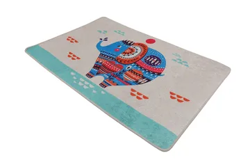 Parhalad Baderomsmatte 80x120 cm Rund - Flerfarget - Tekstiler & tepper - Teppe & matte - Baderomsmatte