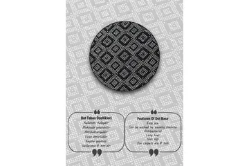 Pariti Baderomsmatte 80 cm Rund - Flerfarget - Tekstiler & tepper - Teppe & matte - Baderomsmatte